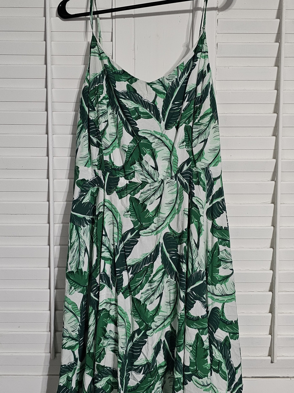Old Navy Green and White Tropical Maxi Dress